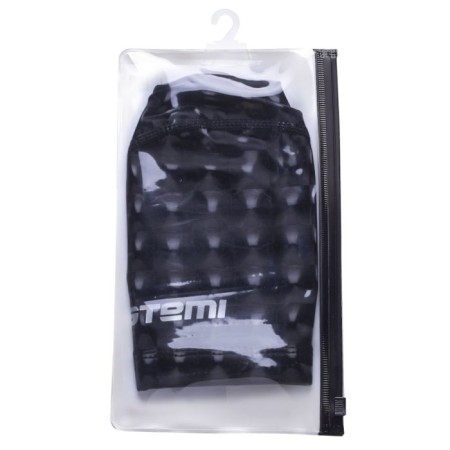ATEMI PU 200 swimming cap, fabric with polyurethane coating, black 3D color-4