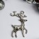 Decor for creativity Metal "Deer - Silver hoof" silver 2.3x3.7 cm