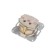 1-seater socket kranz ceramics s/s with a lid s/a 16a fur. Bezh KR-78-0246