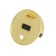 Hoping Lockland stop, with fasteners, d = 40 mm, h = 25 mm, color gold