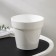 Kashpo for flowers with an insert "Porto", 1 l, white color