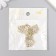 Decor for creativity metal, rhinestones "Christmas tree" gold 2.2x2 cm