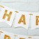 Girland "Happy Birthday!" Gold letters, 350 cm