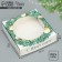 Box for Makarun with low sides “Happy New Year!”, Wreath, 11x 11x 3 cm, New Year