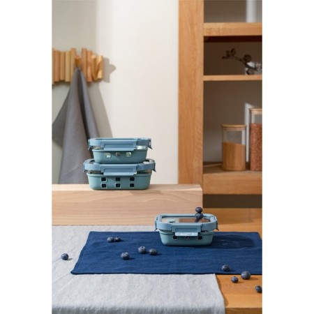 Container for baking, storage and carrying of products in the Smart Solutions cover, Blue color, 1050 ml-1
