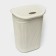 Besnaya basket with a lid "Knitting", 55 l, 45 × 36 × 57 cm, color white rattan