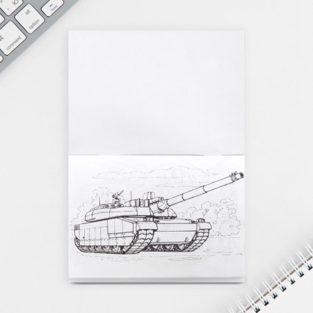 Gift set "February 23", Notepad A6, 32 sheets, stickers, magnetic bookmarks-7