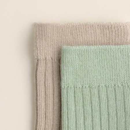 Nosk children's 2 pairs SL Home, 12-14 cm, milk/olive-2