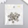 Decor for creativity Metal "Chinese Coin" silver 1x1 cm