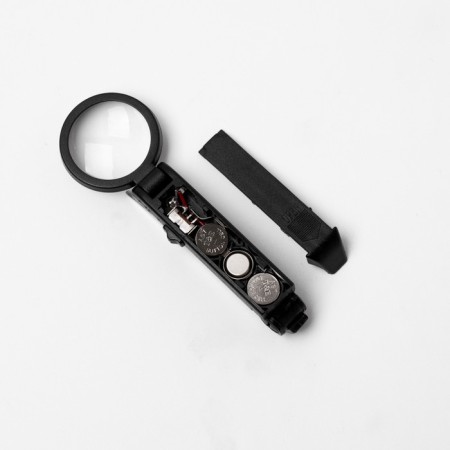 Lupa with tweezers, lens 25mm, backlight-5