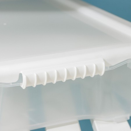 Storage container with Porter lid, 8 l, 41 × 31 × 11 cm, ivory color-2