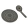 Set of showerrex Zein Z3557, upper on the hinges d = 22 cm, manual 5 modes d = 12 cm, graphite