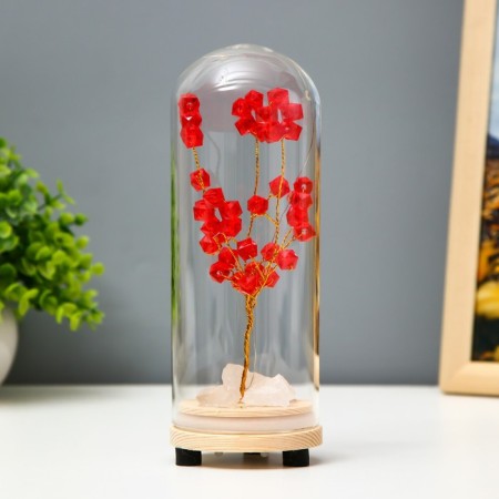 Nightlight "Red composition" LED from batteries 3xlr44 7x7x19 cm Risalux-1