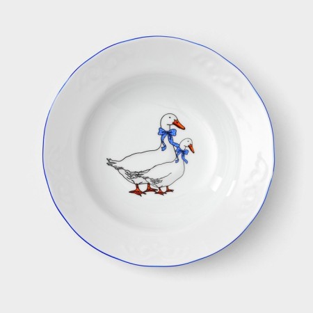 Service Porcelain table "Geese", 48 items-10