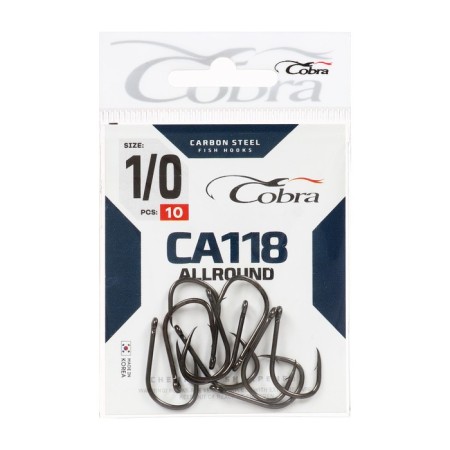 Hooks Cobra Allround, series CA118, No. 1/0, 10 pcs.