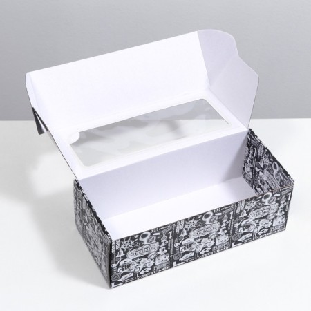 Self -charged box, with a window, "Superman", 16 x 35 x 12 cm-2