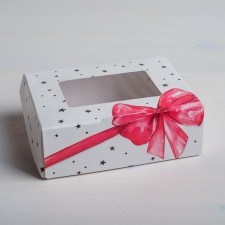 Confectionery packaging, boxing box “Gift”, 10 x 8 x 3.5 cm
