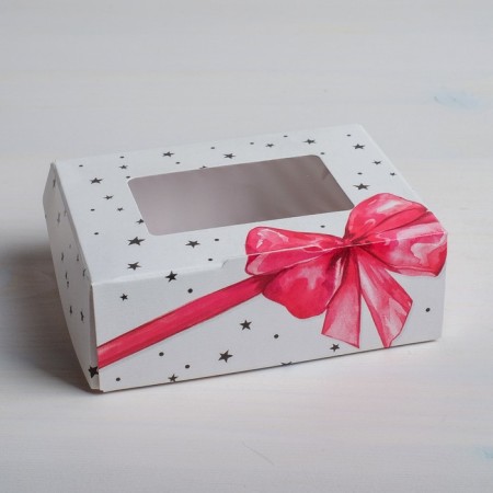 Confectionery packaging, boxing box “Gift”, 10 x 8 x 3.5 cm