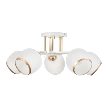 Frida chandelier 5he27 40W white-gold 58x58x27 cm Bayerlux-3
