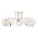 Frida chandelier 5he27 40W white-gold 58x58x27 cm Bayerlux