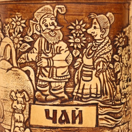TUES "Village", tea, 10 x 10 x 14 cm-7