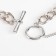 Piece "chain" toggle with thread, color silver, 45 cm