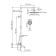 The shower system Wasserkraft A188.256.207.pg Thermo, tropical shower, thermostat, gold