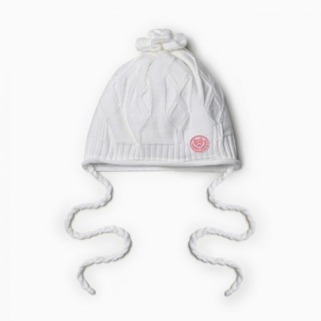 Children's hat, white color, size 42-44