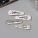 Invisible hair "Gloria", set 4 pcs., Hearts, 5 cm