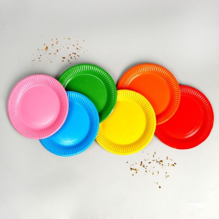 Disposable paper plate "Differently", set 6 pieces-1