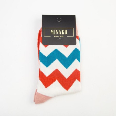 Носки MINAKU «Зигзаги», размер 36-39 (23-25 см)-2