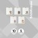 Notebook of 12 sheets in the Erichkrause cage "Funny beasts", covered cardboard, an offset block 100% whiteness, mix