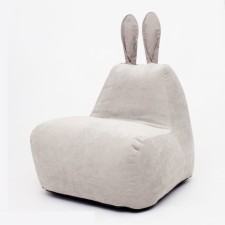 Milk-Milk chair, size 80x90 cm velor, milk color