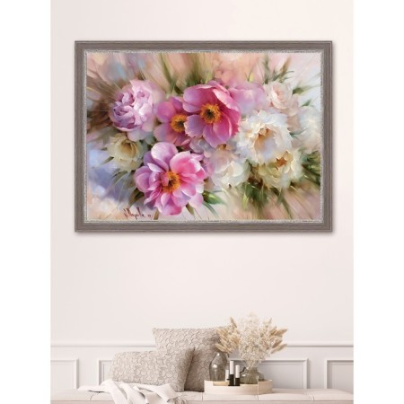 Reproduction of the painting "Tender Bouquet", 50x70, frame (56-230t)-5