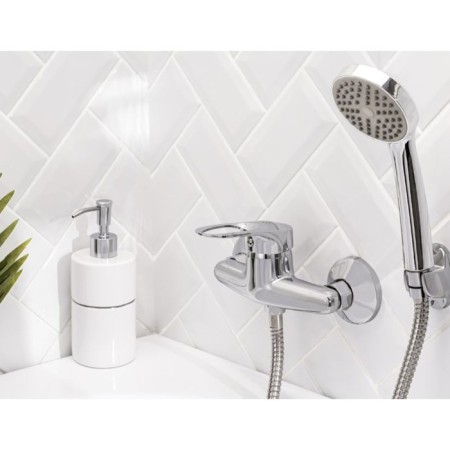 Shower mixer "RMS" SL55-003, shower set, cartridge 40 mm, zinc, chrome-1