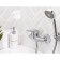 Shower mixer "RMS" SL55-003, shower set, cartridge 40 mm, zinc, chrome