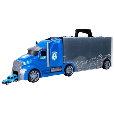 Auto -VOCIS CAIS GIVITO "Police Plot", with cars, with tunnel, blue color, 64 cm-8