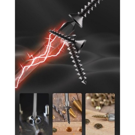 Cross screwdriver Deli, handle made of high -quality software plastic, PH1 x 100 mm-3