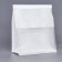 Paper package, with a window, rectangular bottom, white, 22 x 11 x 28 cm