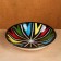 The plate of Rishtan ceramics "Atlas", multi -colored, deep, 20 cm