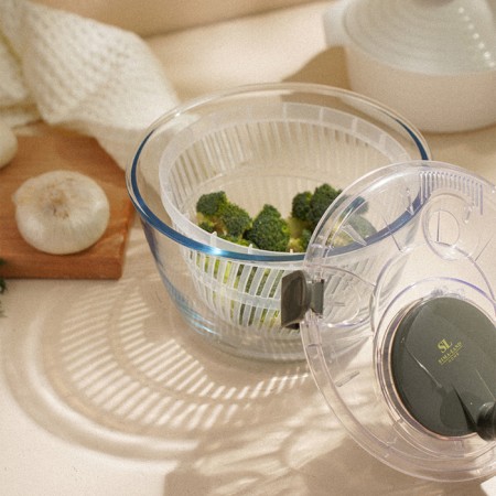 Centrifuge for drying greenery SL Home "Olive Grove", 5 l, glass, olive color-1