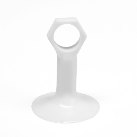 Lockland door limiter on the handle, d = 18 mm, h = 68 mm, white color-7