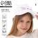 Baby cap for a girl "cat", with ears, color white rr 52-54 5-7 years