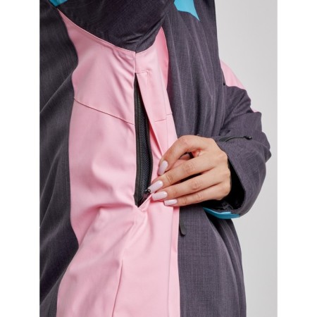 Ski jacket female winter, size 54, pink color-6