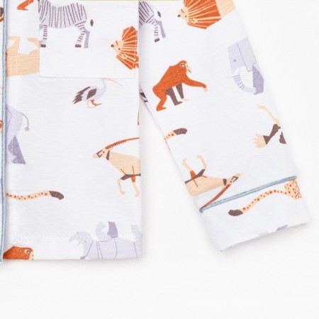Pajama nursery (shirt and trousers) KAFTAN "Animal" size 110-116, white color-9