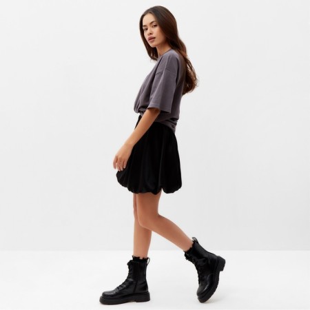 Ballon Skirt Women Mini Mist, p. S, black-7