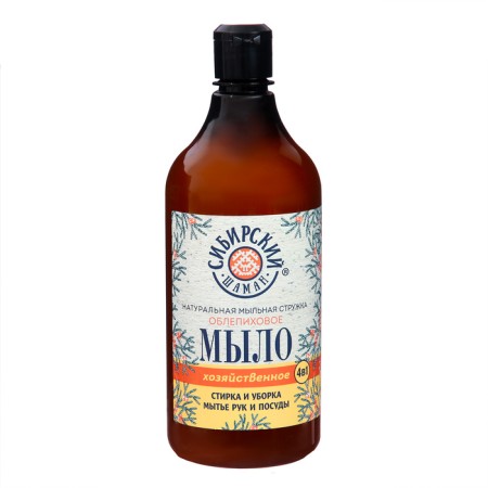 Liquid soap of economic Siberian shaman sea buckthorn, 900 ml