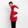 Warm vest of men's, red color, size 46
