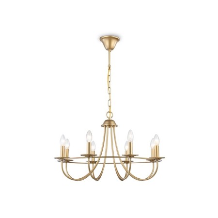 Suspended chandelier Ambrella TR9616/8 CGD, E14, 8x40W D690x770 mm, black-1