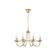 Suspended chandelier Ambrella TR9616/8 CGD, E14, 8x40W D690x770 mm, black